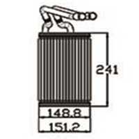 رادیاتور بخاری (heater core) لوله ثابت سردسیری                                     پژو 405 GLi بنزینی , برند سهند رادیاتور