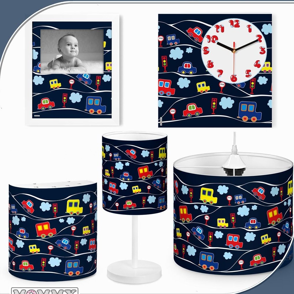 ست لوستر اتاق کودک طرح ماشین کد 6230