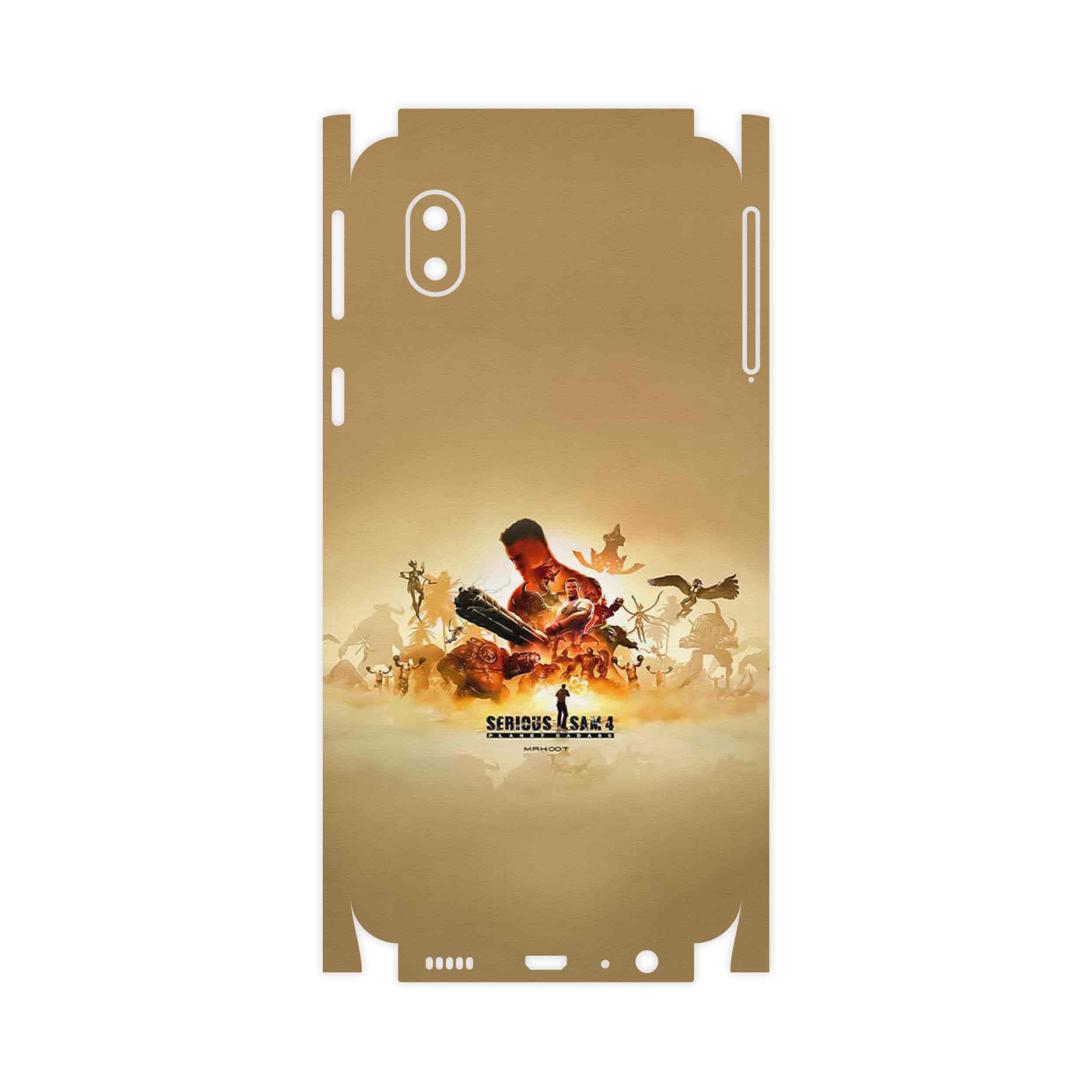 برچسب پوششی ماهوت مدل Serious Sam Game Series-FullSkin مناسب برای گوشی موبایل سامسونگ Galaxy A01 Core