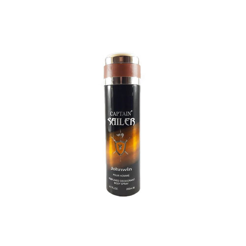 اسپری مردانه جانوین کاپیتان بلک (Johnwin spray CAPTAIN SAILER) حجم 200 میل