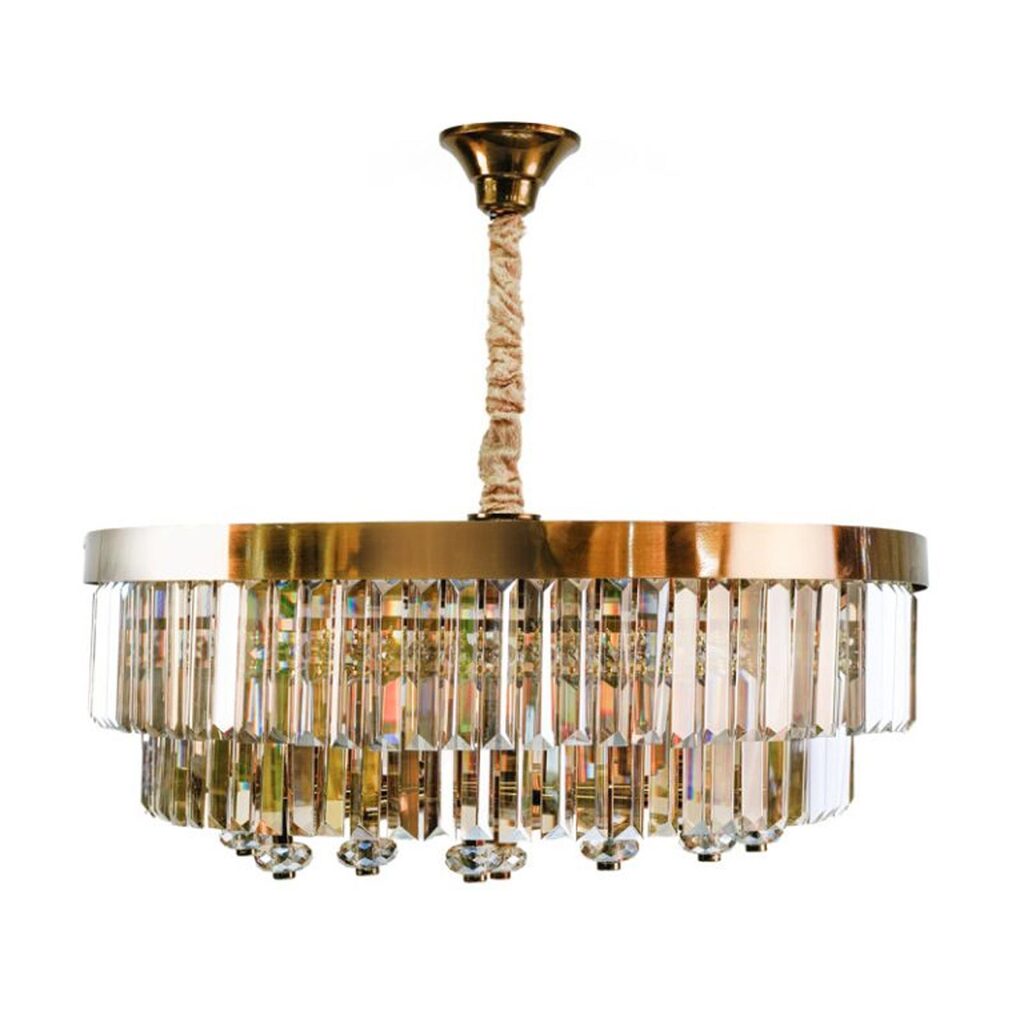 لوستر کریستالی 14 شعله چشمه نور مدل N2674/65