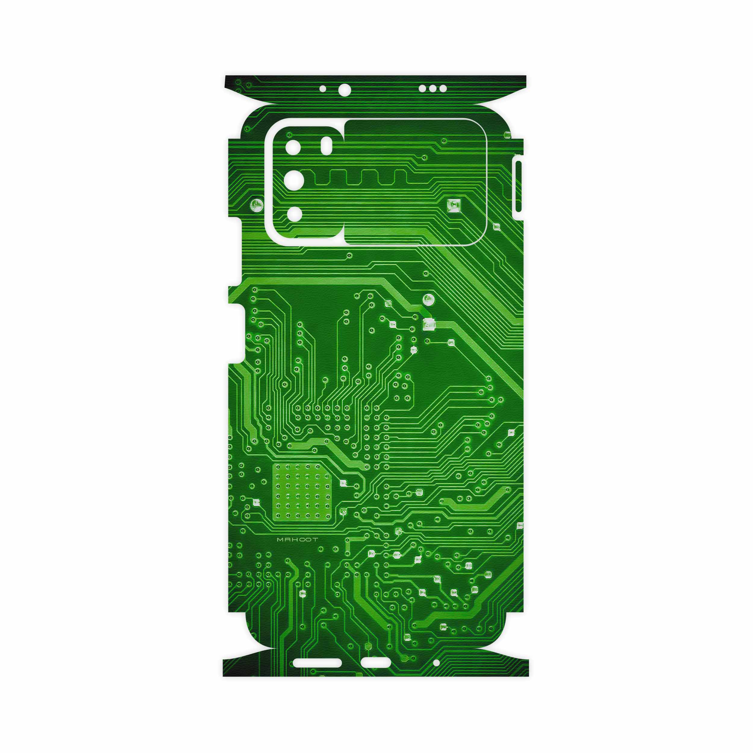برچسب پوششی ماهوت مدل Green Printed Circuit Board-FullSkin مناسب برای گوشی موبایل شیائومی Poco M3