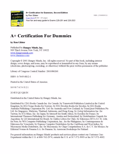 خرید و دانلود نسخه کامل کتاب A  Certification for Dummies