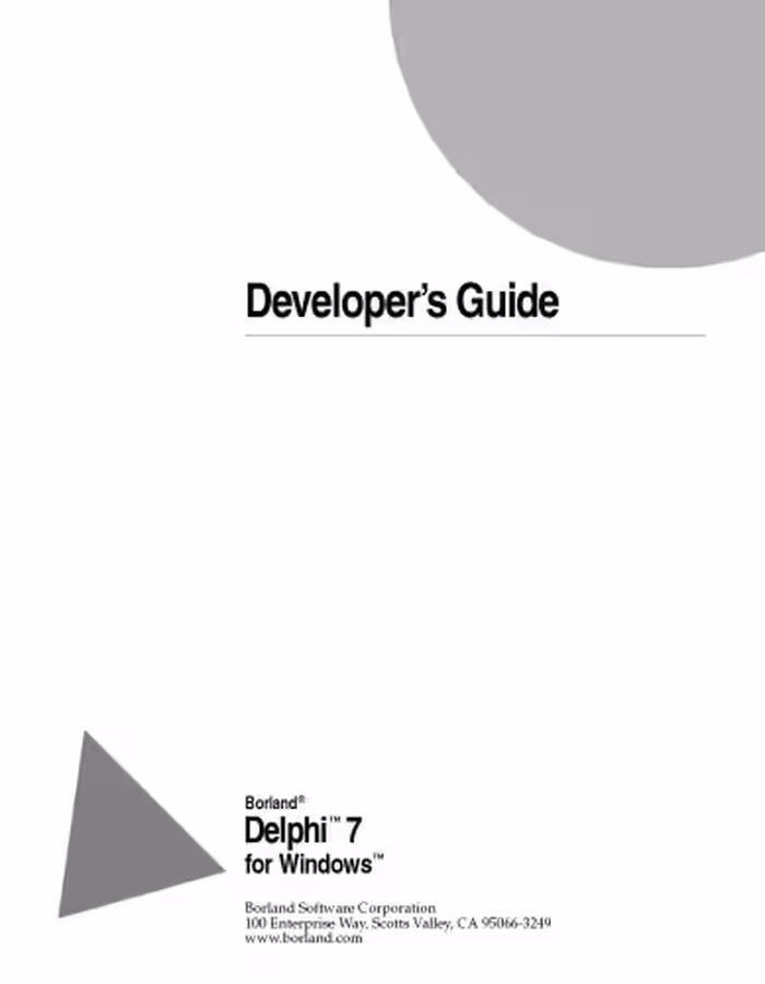 خرید و دانلود نسخه کامل کتاب Delphi 5 developer's guide