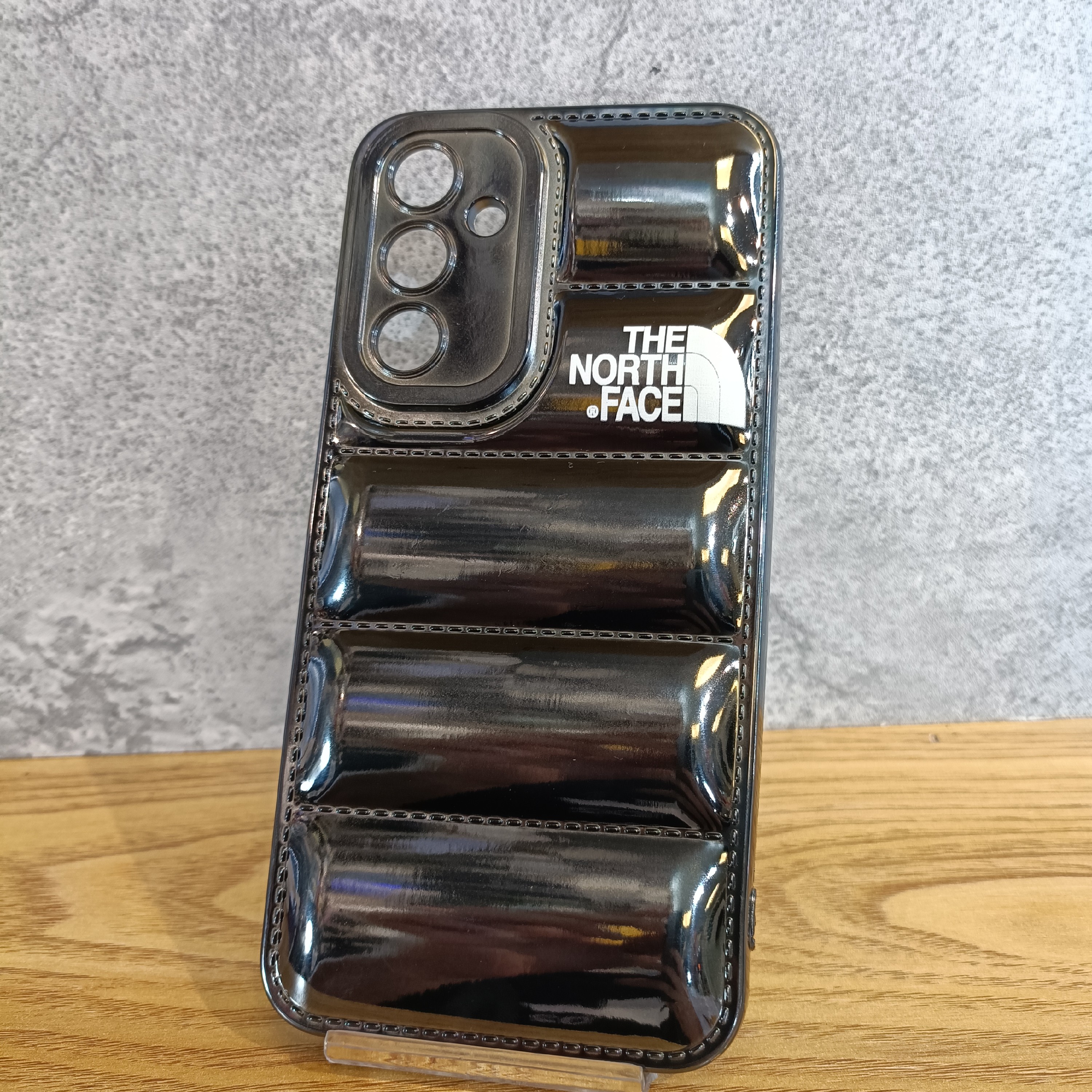 قاب گوشی A54 مدل پافری براق مشکی  samsung A54