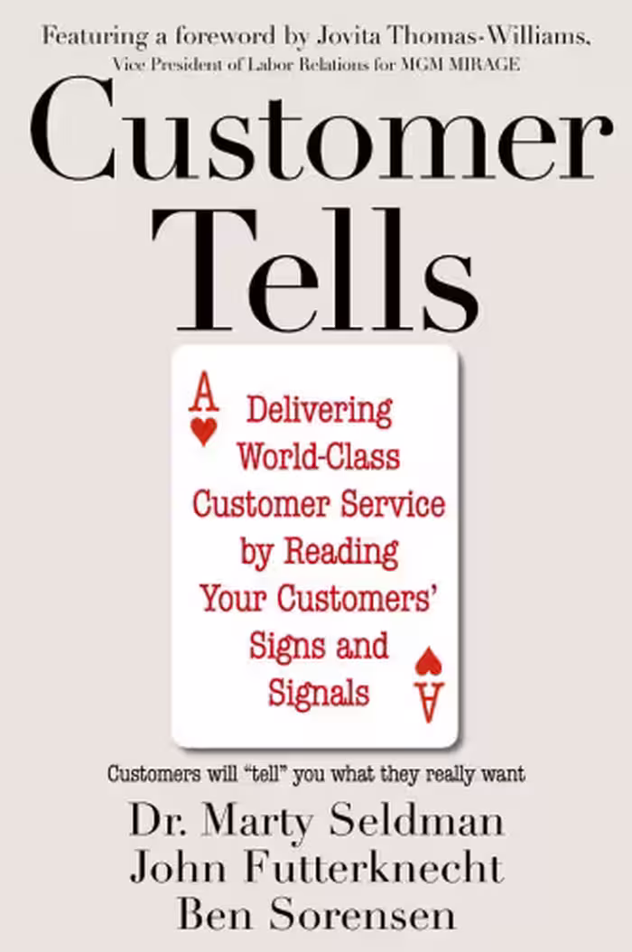 خرید و دانلود نسخه کامل کتاب Customer Tells: Delivering World-Class Customer Service by Reading Your Customer's Signs and Signals