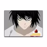 تابلو شاسی گوفی مدل کاراگاه ال انیمه دفترچه مرگ طرح L Death Note Anime کد CAKE77 | دنیای قاب