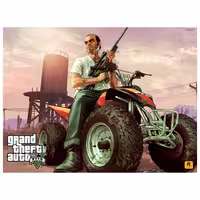 تابلو شاسی مدل T8144 طرح بازی GTA | دنیای قاب