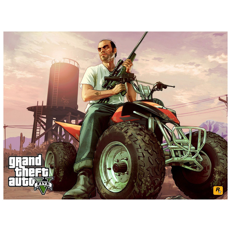 تابلو شاسی مدل T8144 طرح بازی GTA | دنیای قاب