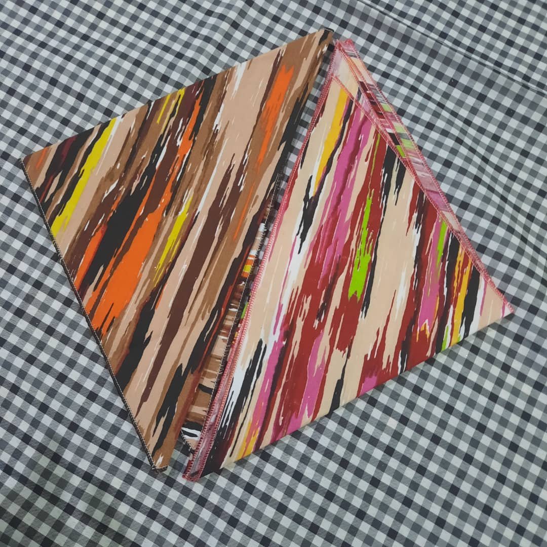 دستمال سر رنگی دخترونه