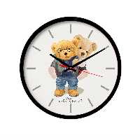 ساعت رومیزی راویتا مدل تدی کد 3442 در رنگ های مشکی و سفید