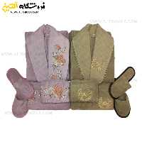 سرویس حوله عروس و داماد 10تکه گلدوزی سه بعدی برند MARIBOR