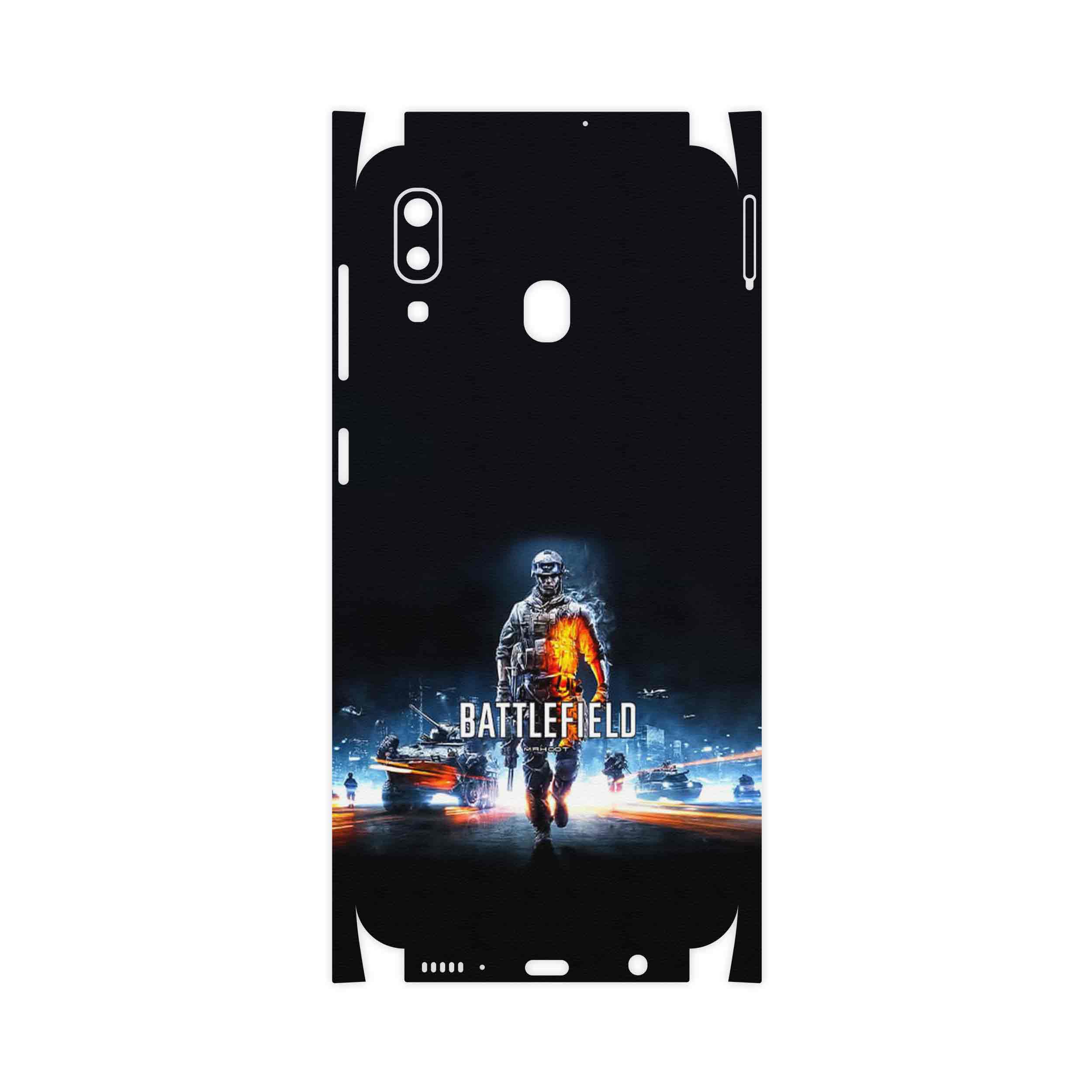 برچسب پوششی ماهوت مدل Battlefield Game Series-FullSkin مناسب برای گوشی موبایل سامسونگ Galaxy A20