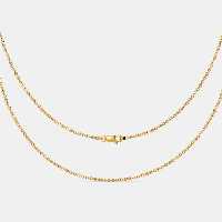 زنجیر استیل طلایی رنگ ثابت طول 45 سانتی