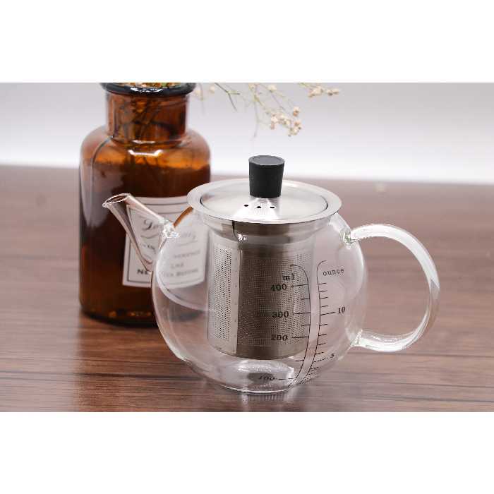 قوری در استیل بی.وی.کی مدل شفاف 400  کد 314313