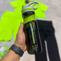 قمقمه اورجینال enjoy درب واشردار  ضد نشتی  رنگ سبز