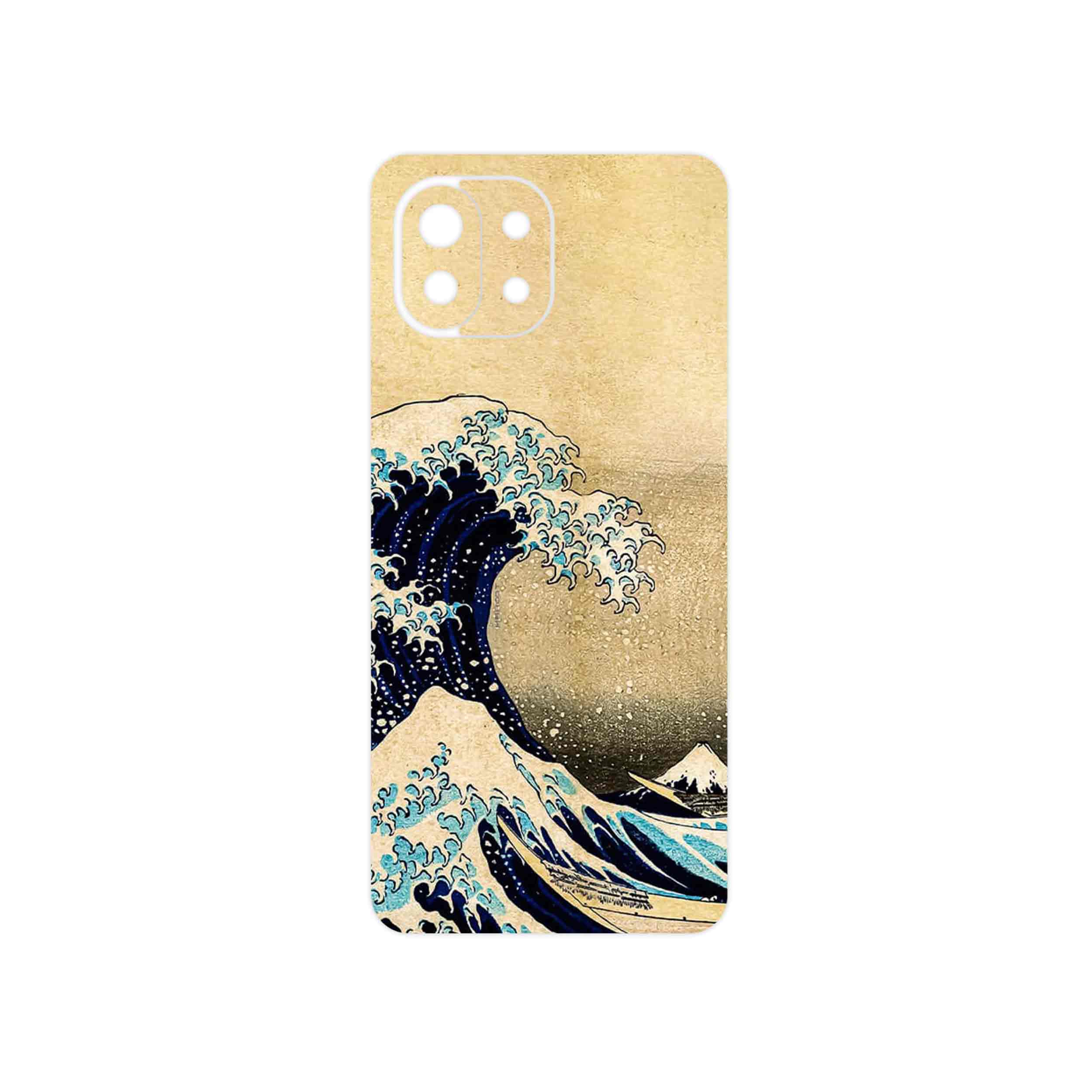 برچسب پوششی ماهوت مدل The Great Wave off Kanagawa of Hokusai مناسب برای گوشی موبایل شیائومی 11 Lite 5G NE