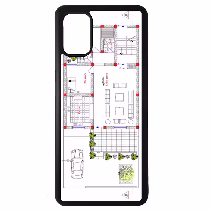کاور طرح نقشه کد 110646 مناسب برای گوشی موبایل سامسونگ galaxy a31