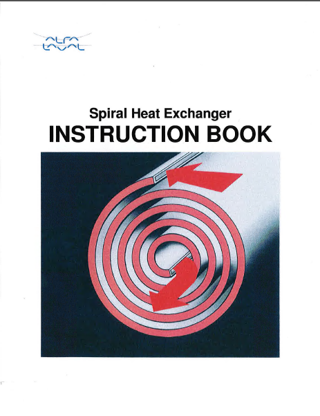 خرید و دانلود نسخه کامل کتاب Spiral Heat Exchanger - Instruction Book - Pdf