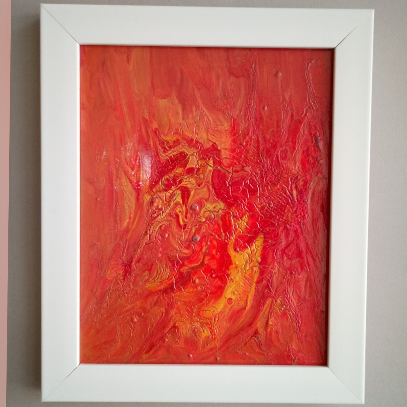 تابلو اکرلیک ابستره ترکیب رنگ  انتزاعی