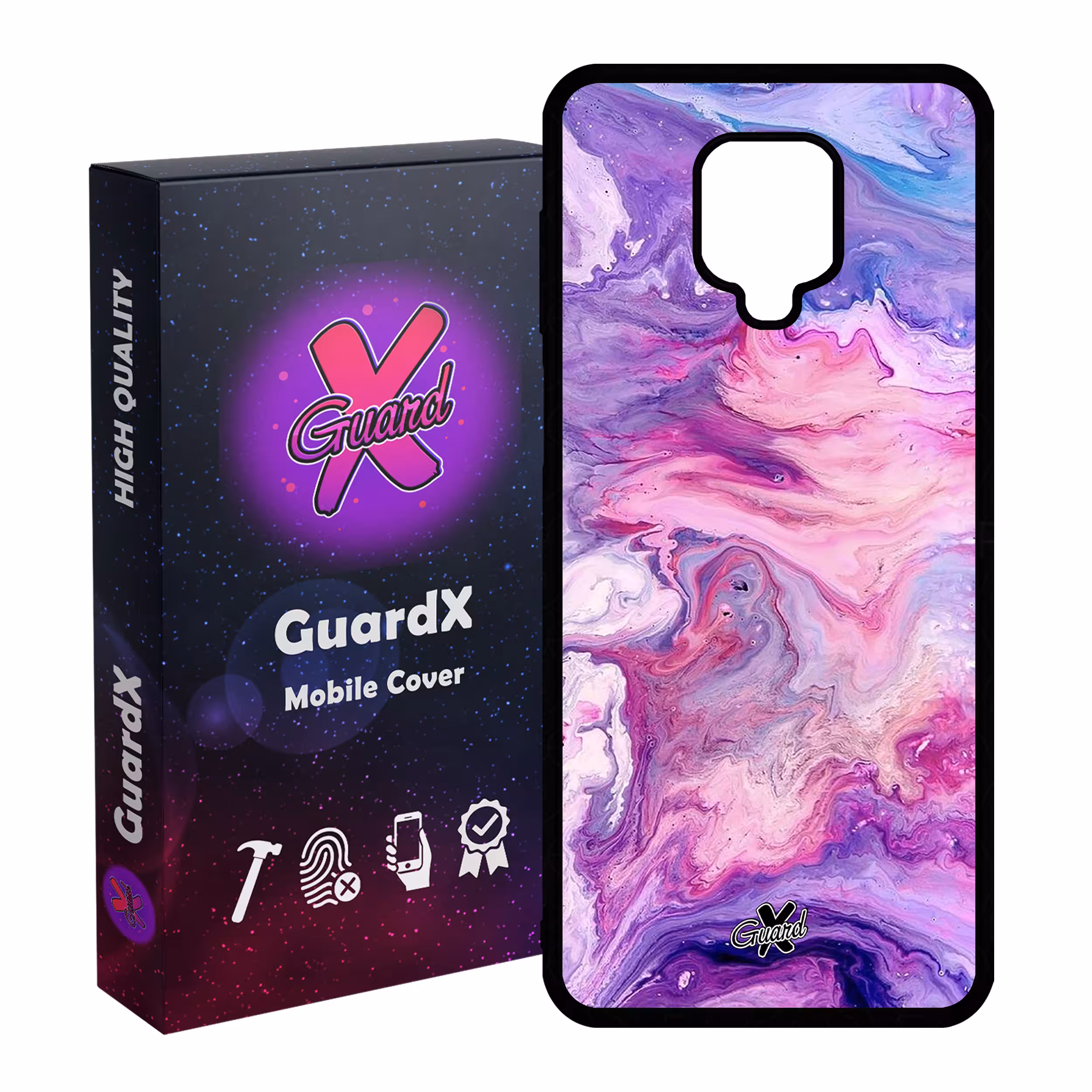 کاور گارد ایکس طرح ماربل مدل Glass10303 مناسب برای گوشی موبایل شیائومی Redmi Note 9S / Note 9 Pro / Note 9 Pro Max