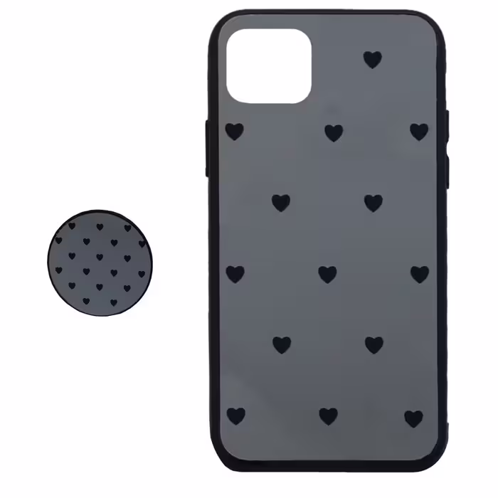کاور طرح Heart مدل BH-01 مناسب برای گوشی موبایل اپل Iphone 11 Pro Maxبه همراه نگهدارنده