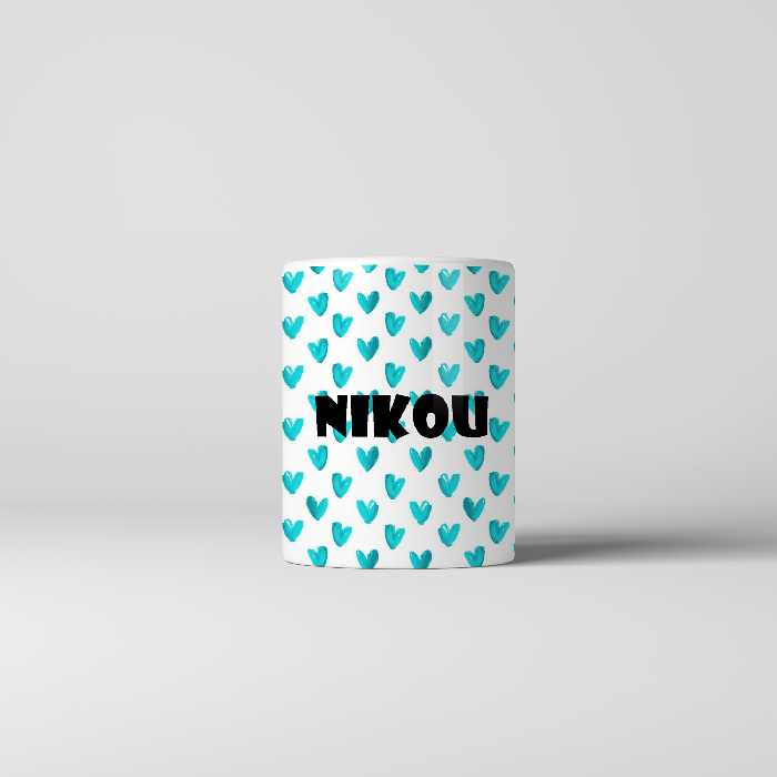 ماگ طرح اسم نیکو مدل قلب کد 726