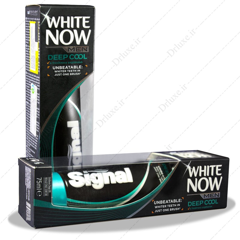 مشخصات، قیمت و خرید خمیر دندان سفید کننده سیگنال سری White Now مدل Deep Cool حجم 75 میلی لیتر - دکتر لوکس