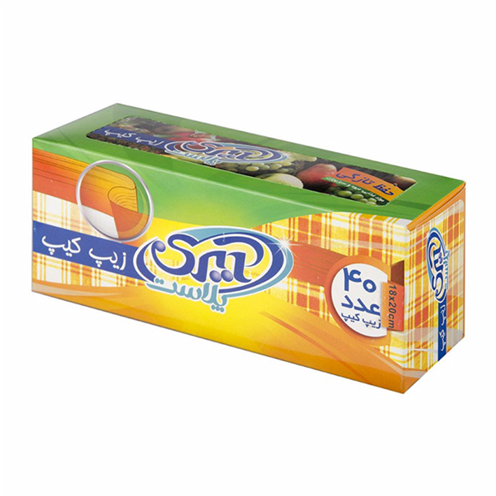 کیسه فریزر زیپ کیپ 40 عددی آیری پلاست کد 124793