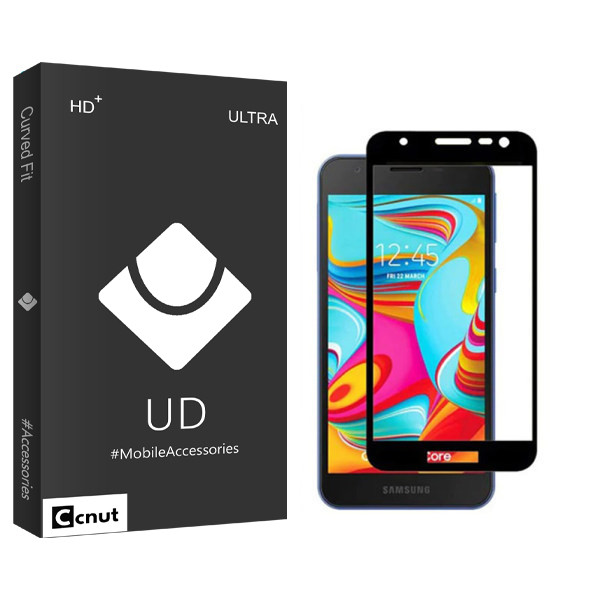 محافظ صفحه نمایش شیشه ای کوکونات مدل UD Black مناسب برای گوشی موبایل سامسونگ Galaxy A2 Core | کالا برتری