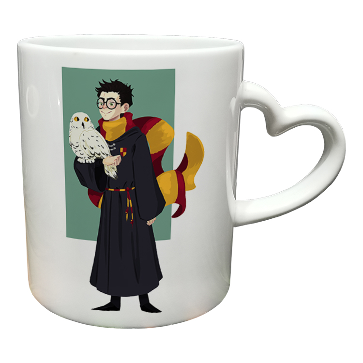 ماگ مدل دسته قلبی طرح هری پاتر کد 99