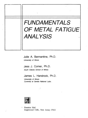 خرید و دانلود نسخه کامل کتاب Fundamentals of Metal Fatigue Analysis