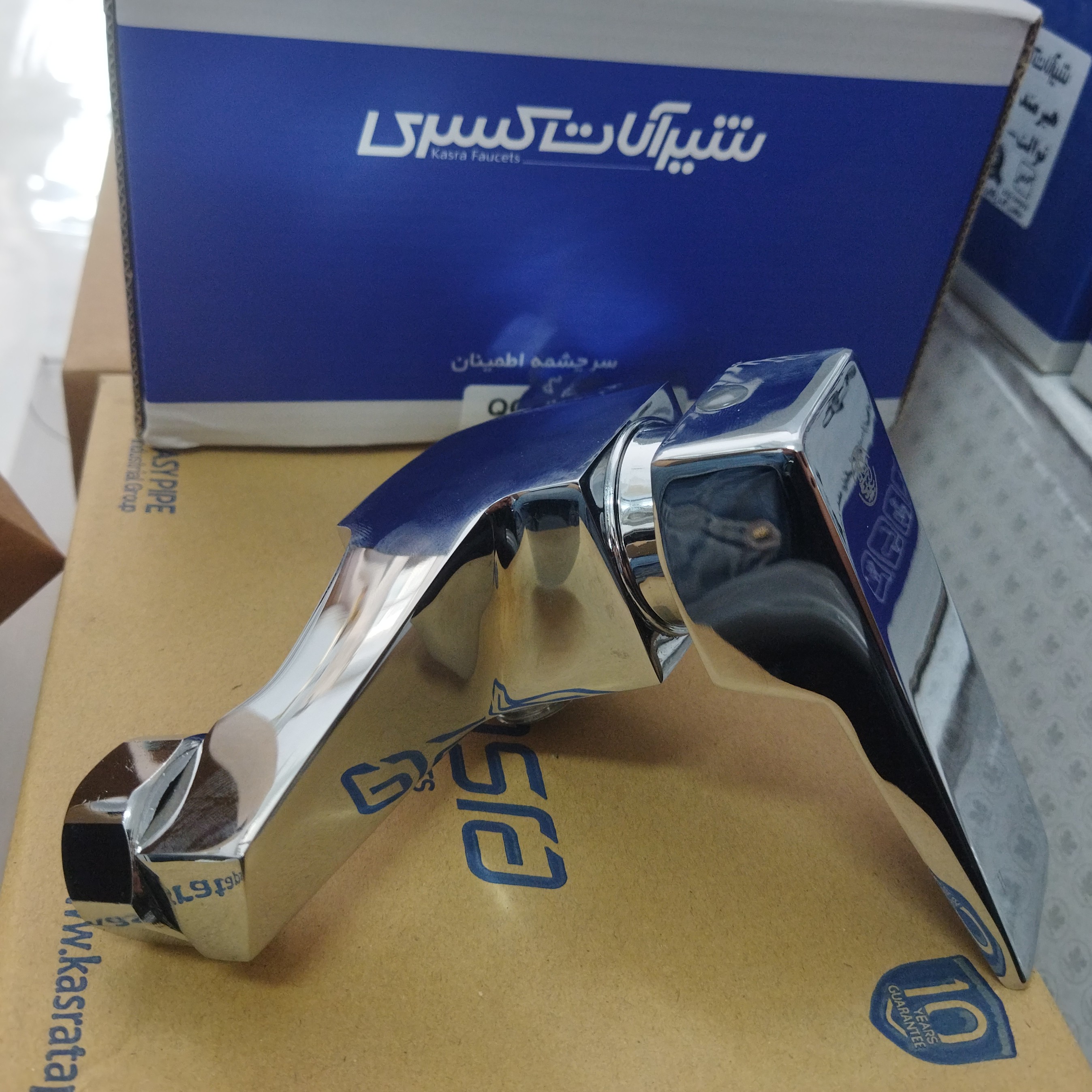 شیر توالت کسری مدل کنکورد رنگ کروم بسیار زیبا با 10 سال گارانتی 