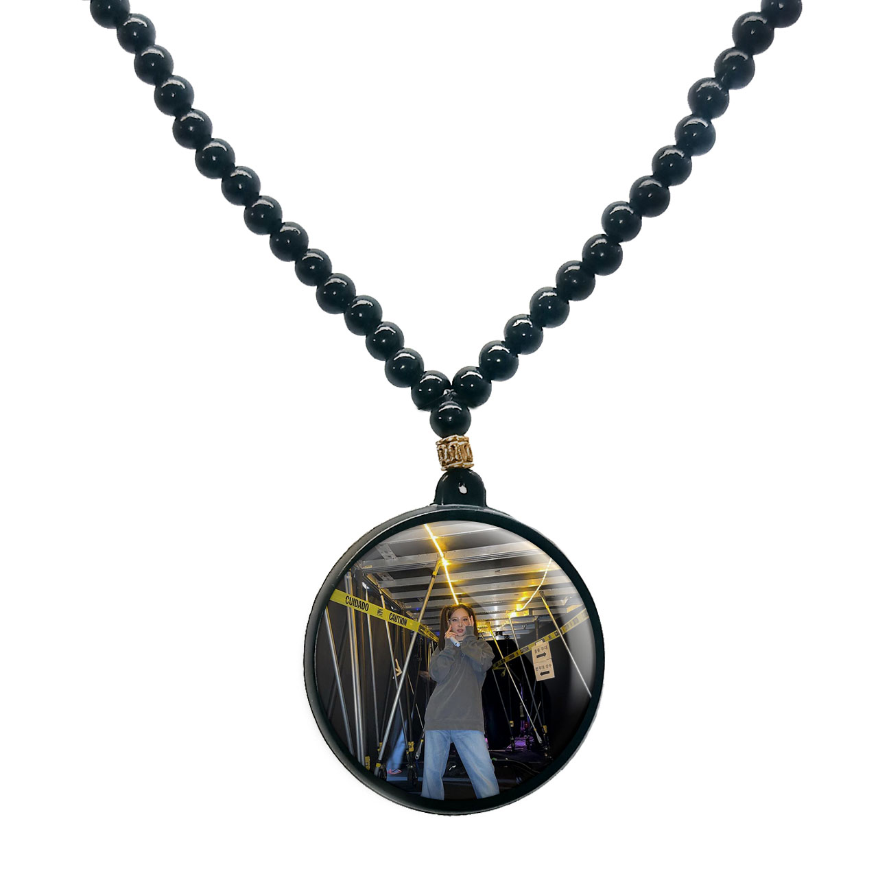 گردنبند پرمانه طرح تو ایس کد pmd.18423 مدل دو طرفه