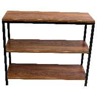 کتابخانه مدل سه طبقه چوبی فلزی کد 433