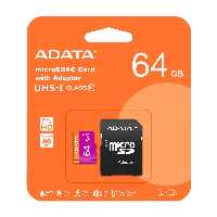 کارت حافظه‌ microSDXC ای دیتا مدل Premier کلاس 10 استاندارد UHS-I U1 سرعت 80MBps ظرفیت 64 گیگابایت به همراه آداپتور SD | کالا مکس