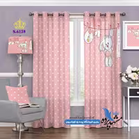 پرده پانچ کودکانه طرح خرگوش بازیگوش کد s-6128