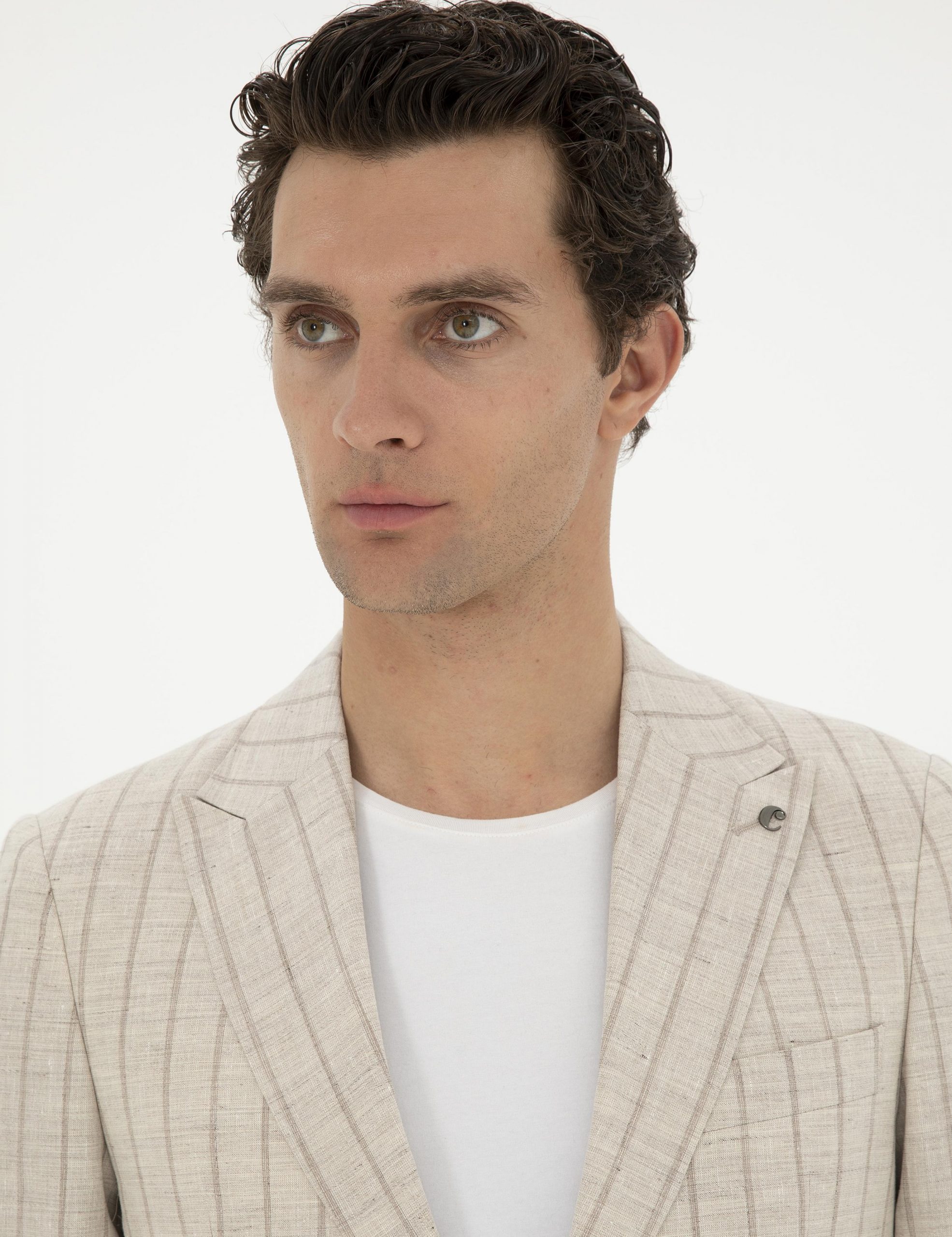 کت و شلوار مردانه بژ کاشارل