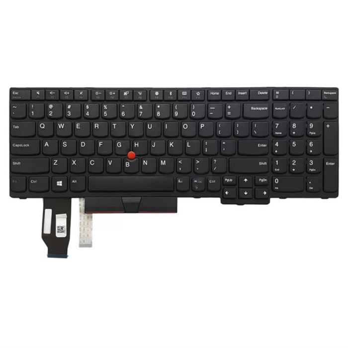 کیبورد لپ تاپ لنوو Thinkpad E580 مشکی-با موس-با فریم