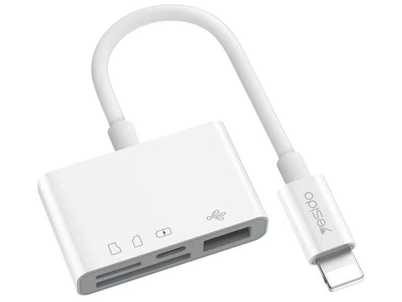 مبدل لایتنینگ به فلش مموری و مموری کارت یسیدو مدل GS12