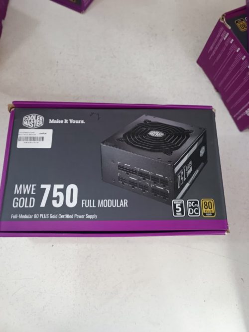پاور 750 وات COOLER MASTER MWE 750 GOLD(استوک) فول ماژولار
