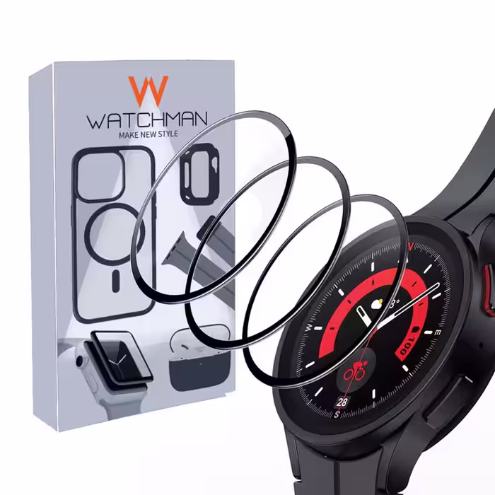 محافظ صفحه نمایش نانو واچ من مدل pmma-WM مناسب برای ساعت هوشمند سامسونگ Galaxy Watch 4/5/6/7 سایز 44 میلی متری بسته سه عددی | کالا برتری