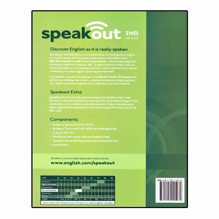 کتاب Speakout Pre-intermediate 2nd اثر Antonia Clare And J.J.Wilson انتشارات الوندپویان