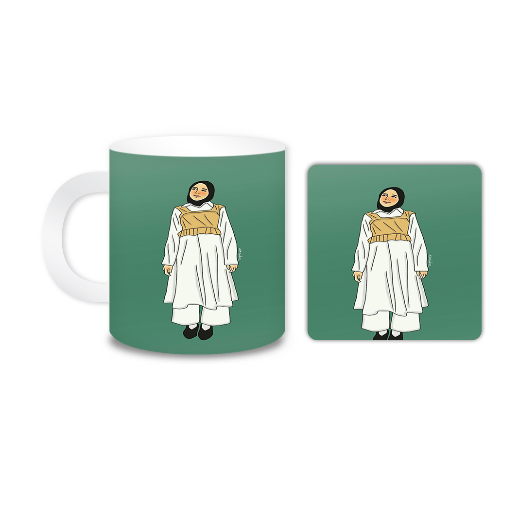 ماگ مدل زن کد 1308 به همراه زیر لیوانی