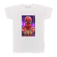 تی شرت  آستین کوتاه بچگانه پرمانه طرح مرد عنکبوتی کد pmt.6719