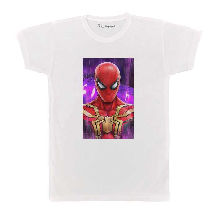 تی شرت  آستین کوتاه بچگانه پرمانه طرح مرد عنکبوتی کد pmt.6719