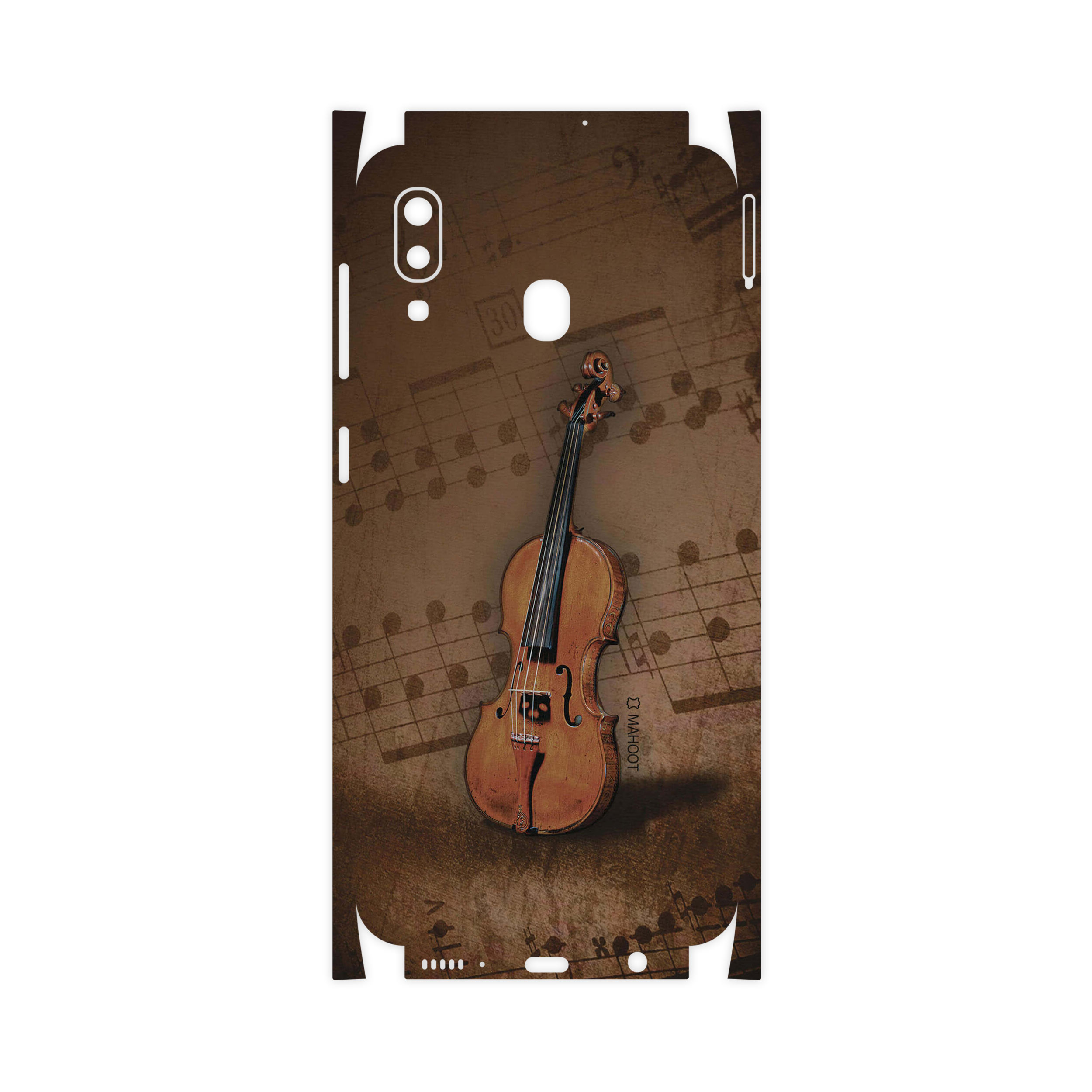 برچسب پوششی ماهوت مدل Violin-Instrument-FullSkin مناسب برای گوشی موبایل سامسونگ Galaxy A20