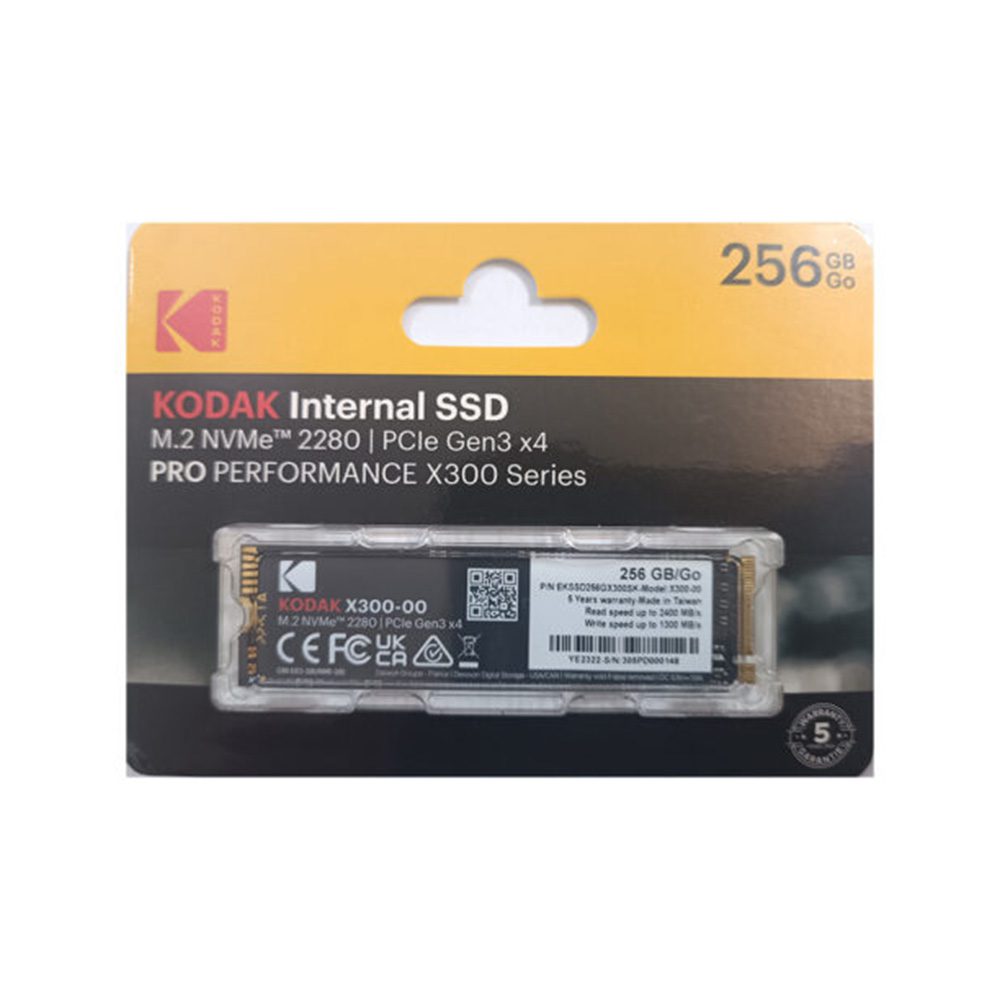 اس اس دی اینترنال کداک M.2 2280 NVMe مدل X300 PRO ظرفیت 256 گیگابایت