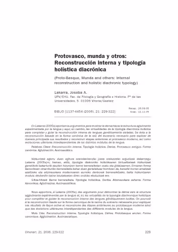 خرید و دانلود نسخه کامل کتاب Protovasco, munda y otros: Reconstrucción interna y tipología holística diacrónica