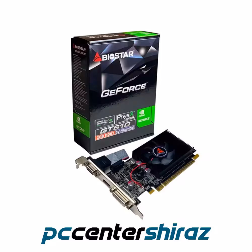 کارت گرافیک بایوستار BIOSTAR GT610 2GB DDR3
